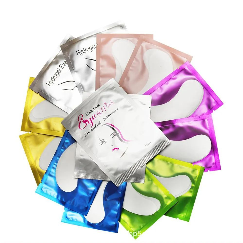 MJ 50Pairs Eyelash Pad Gel Patch Grafting Eyelashes Under Eye Patches For Eyelash Extension Paper Sticker Application Make Up