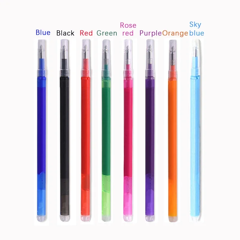 50 Cái/bộ 0.7Mm Xong Xóa Được Bút Đổ Lại Cần Ma Thuật Viết Xong Xóa Được Bút Gel Xanh Mực Đen 8 Màu Sắc Đồ Văn Phòng Viết nguồn Cung Cấp