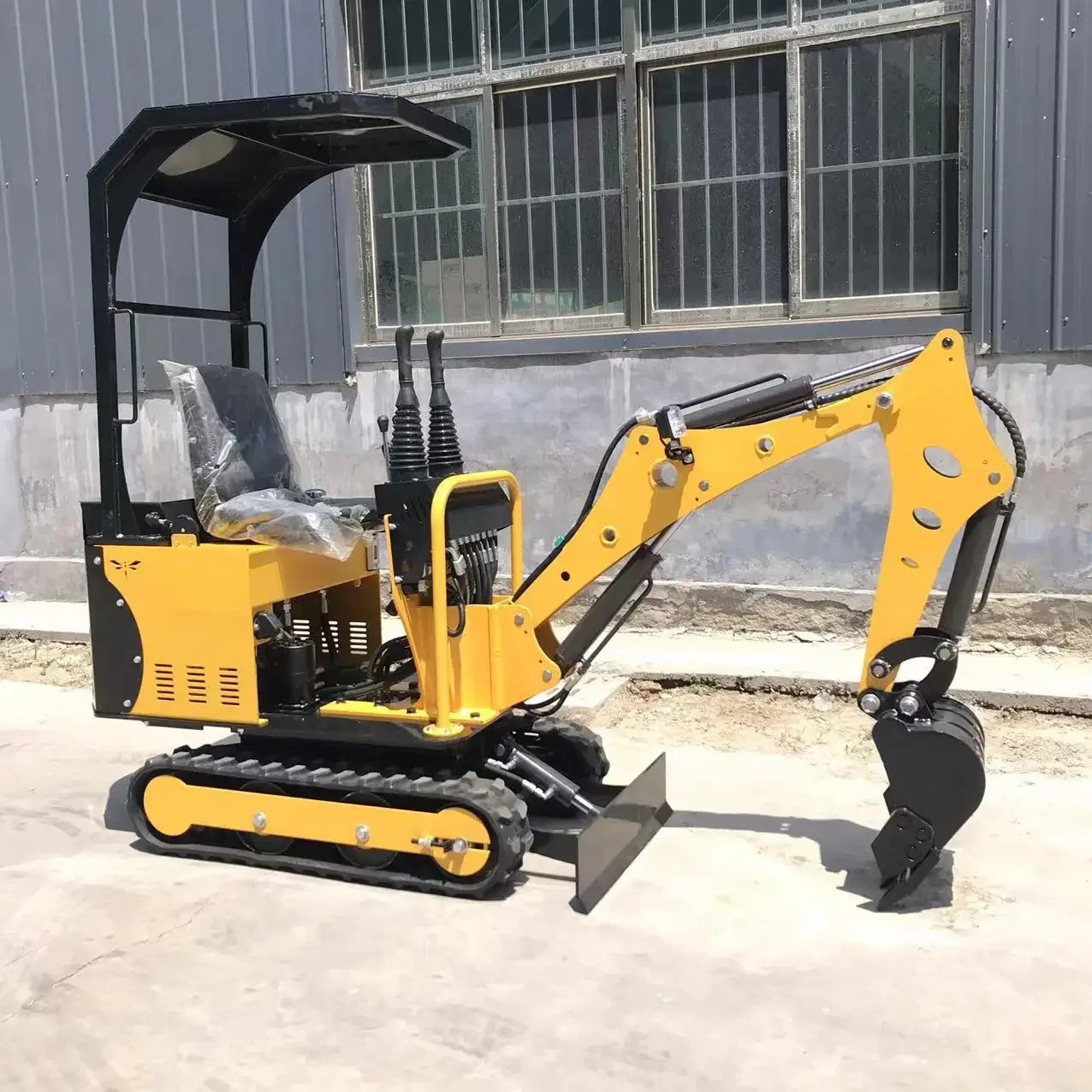 OKW-08 CE/EPA 800kg Mini excavadora hidráulica sobre orugas pequeña excavadora 0,8 toneladas 1 tonelada 1,2 toneladas micro máquina de excavación con accesorios