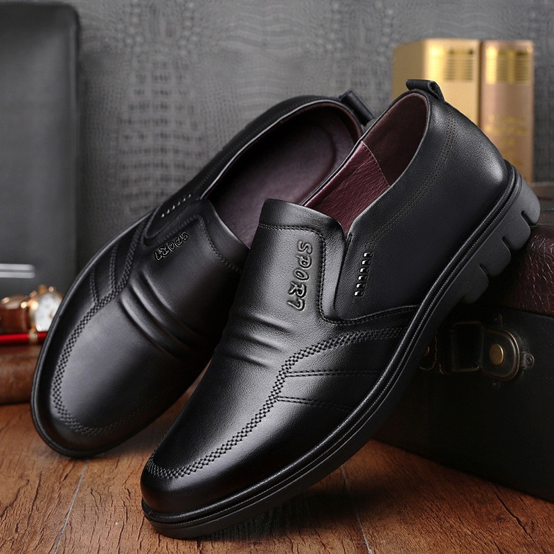 Mann Sport Schuh Müßiggänger Männer Nicht-slip Leder Slip-on Schwarz Fahren Schuhe Turnschuhe Männliche Kleid Schuhe Licht atmungsaktive Schuhe Flache