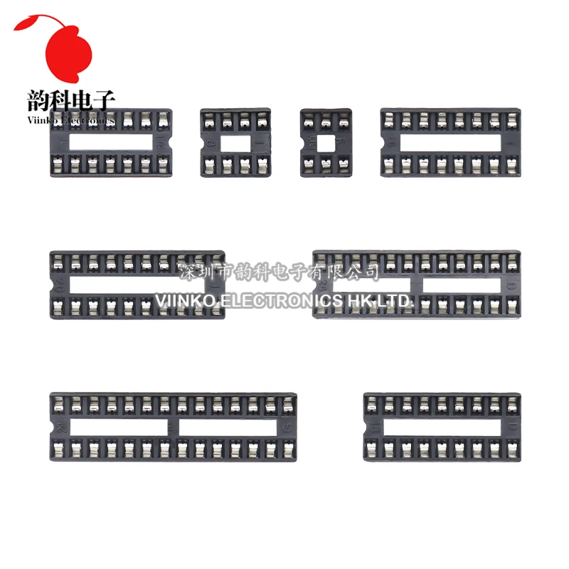 10 Uds DIP IC enchufes DIP6 DIP8 DIP14 DIP16 DIP18 DIP20 DIP28 DIP40 pines conector 6 8 14 16 18 20 24 28 32 40 pines