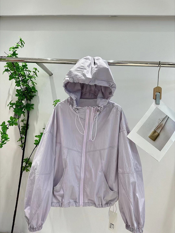 Novo Casaco F Curto e Leve  com Proteção Solar Moda Primavera Verão 2025 Estilo Casual para o Dia a Dia Ajuste...