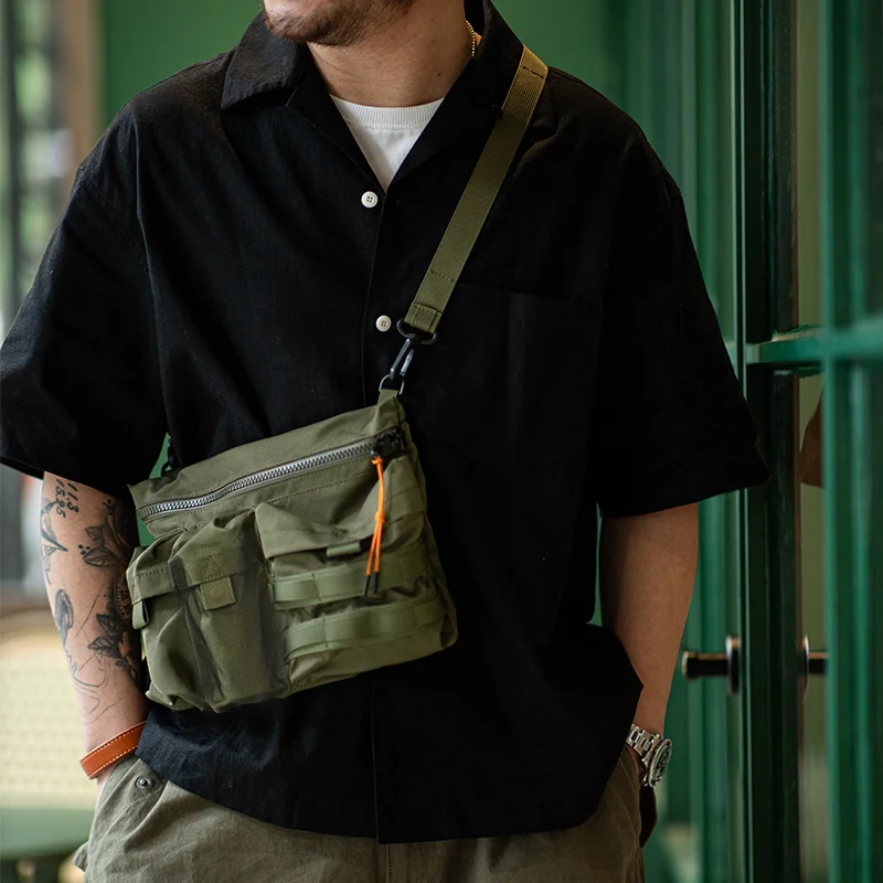 Maden 2023ใหม่กระเป๋าคาดลำตัวอเนกประสงค์แบบมีกระเป๋า, กระเป๋าคาดตัวกระเป๋าคาดลำตัวกลางแจ้งสไตล์ภูเขากระเป๋าคาดเอวสะพายข้างของผู้ชายขนาดเล็ก