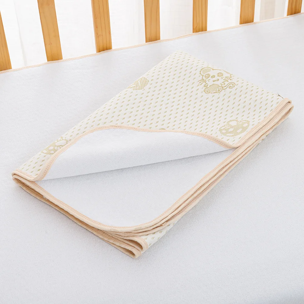 Lavável à prova dwaterproof água fralda recém-nascido reutilizável infantil algodão mictório esteira respirável fralda do bebê mudando almofada mudando esteira cobre