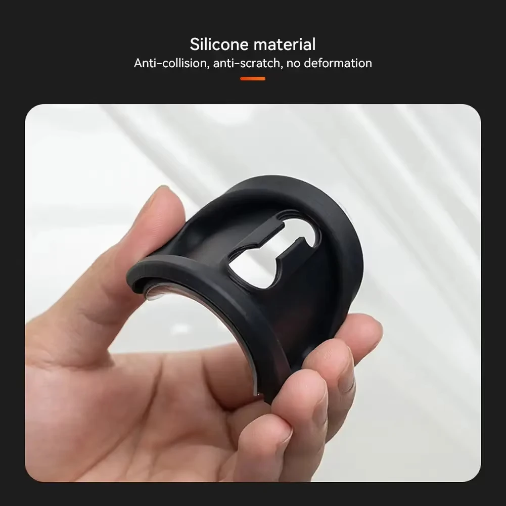 Capa protetora universal para fechadura de porta de carro, silicone, almofada absorvente de choque, fivela de manga de fechadura de carro, durável e resistente ao desgaste