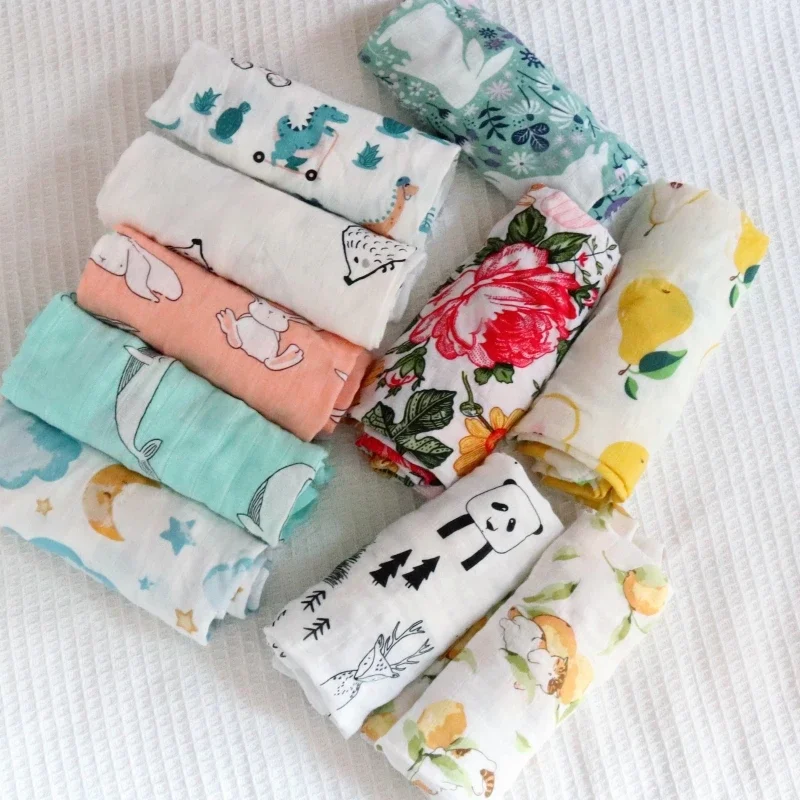 60x60cm Cotton Baby Blankets Soft Bamboo Baby Blanket Muslin Swaddle Wrap Boy Girl Feeding Burp Cloth Towel Newborns Baby Stuff