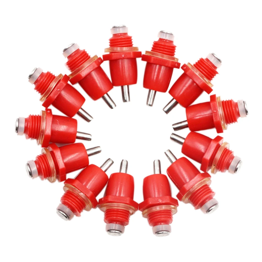 Poultry Chicken Nipple Drinker, tipo Primavera, pássaro com distribuidor automático de água, boca de galinha, água potável, 50pcs