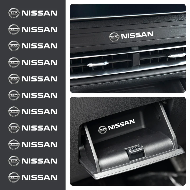 Insignias de coche, decoración Interior de coche, pegatinas con logotipo para Nissan Mercedes Benz Alfa Romeo Renault MINI Seat Chevrolet Kia Suzuki Audi