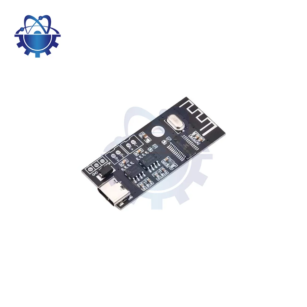 MH-MX38 Беспроводной Bluetooth аудио модуль Модуль стереоусилителя 5 Вт + 5 Вт Усилитель Type-C Интерфейс для беспроводных динамиков DIY