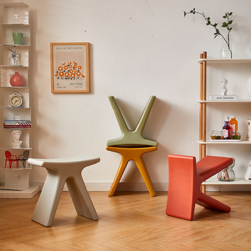 Taburete nórdico para cambio de zapatos para el hogar, moderno, minimalista, creativo, para sala de estar, dormitorio, envío directo, MOOJOU