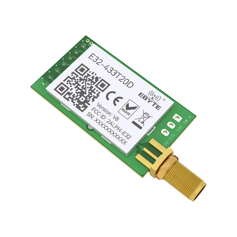 LoRA 433 MHz UART RF-Modul 433 MHz 20 dBm 3 km CDSENET E32-433T20D Wireless Transceiver Sender Empfänger SMA-K Antenne
