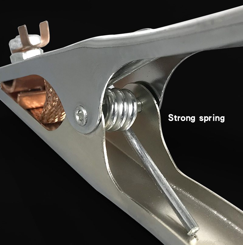 1Pc 300Amp Morsetto per cavo Morsetto di terra Elettrodo di saldatura Morsetto di terra Morsetto per elettrodo Saldatore Macchine utensili Strumenti per clip per cavi