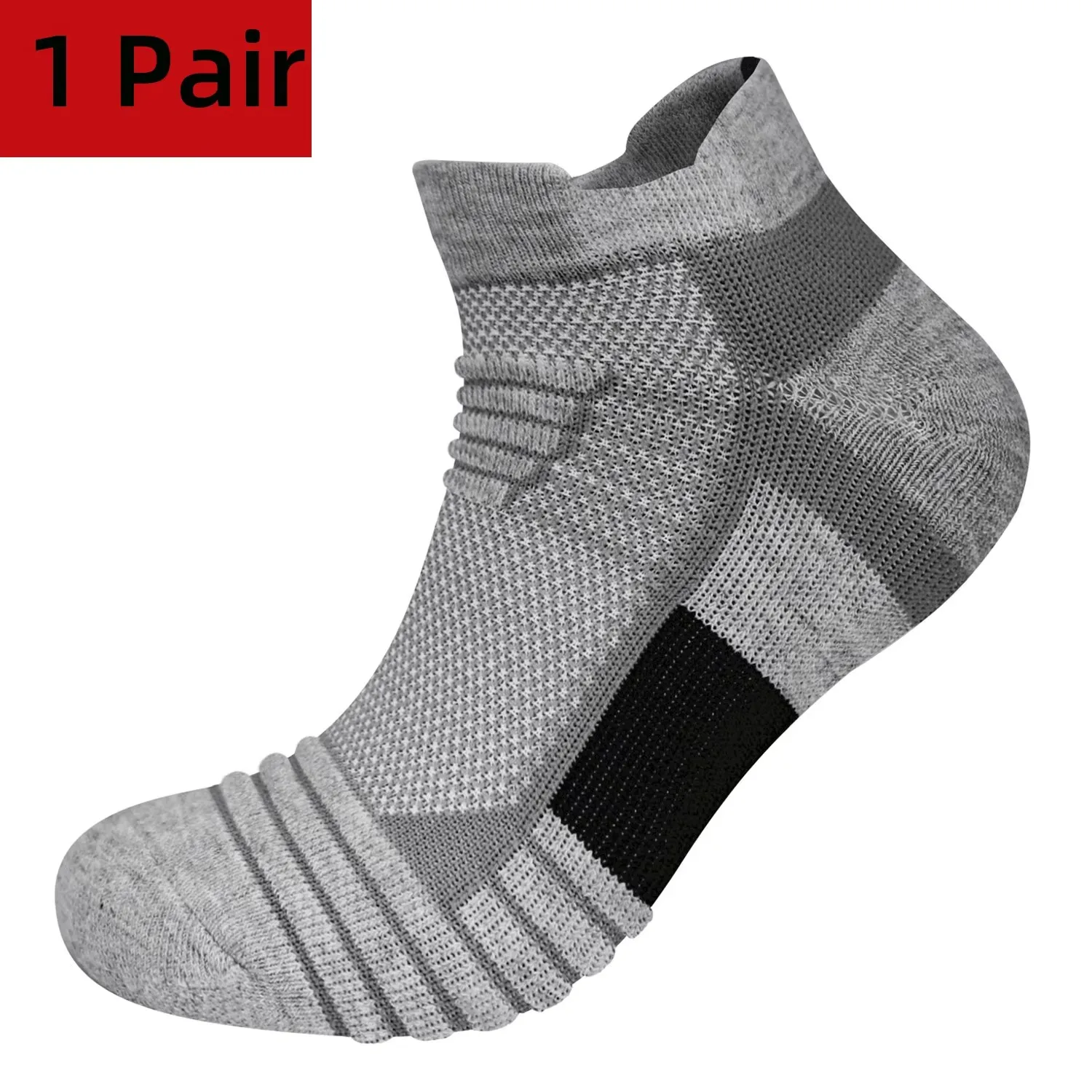 3 Paar Heren Wielersport Sokken Basketbal Hardloop Compressie Enkelsok Zwart Wit Antislip Fiets Fiets Mtb Wielersok