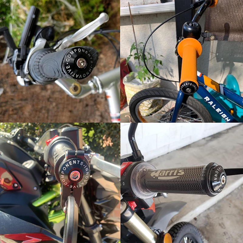 Motocicleta lidar com barra de peso final guiador apertos tampa universal modificação da motocicleta lidar com proteção plug acessórios metal