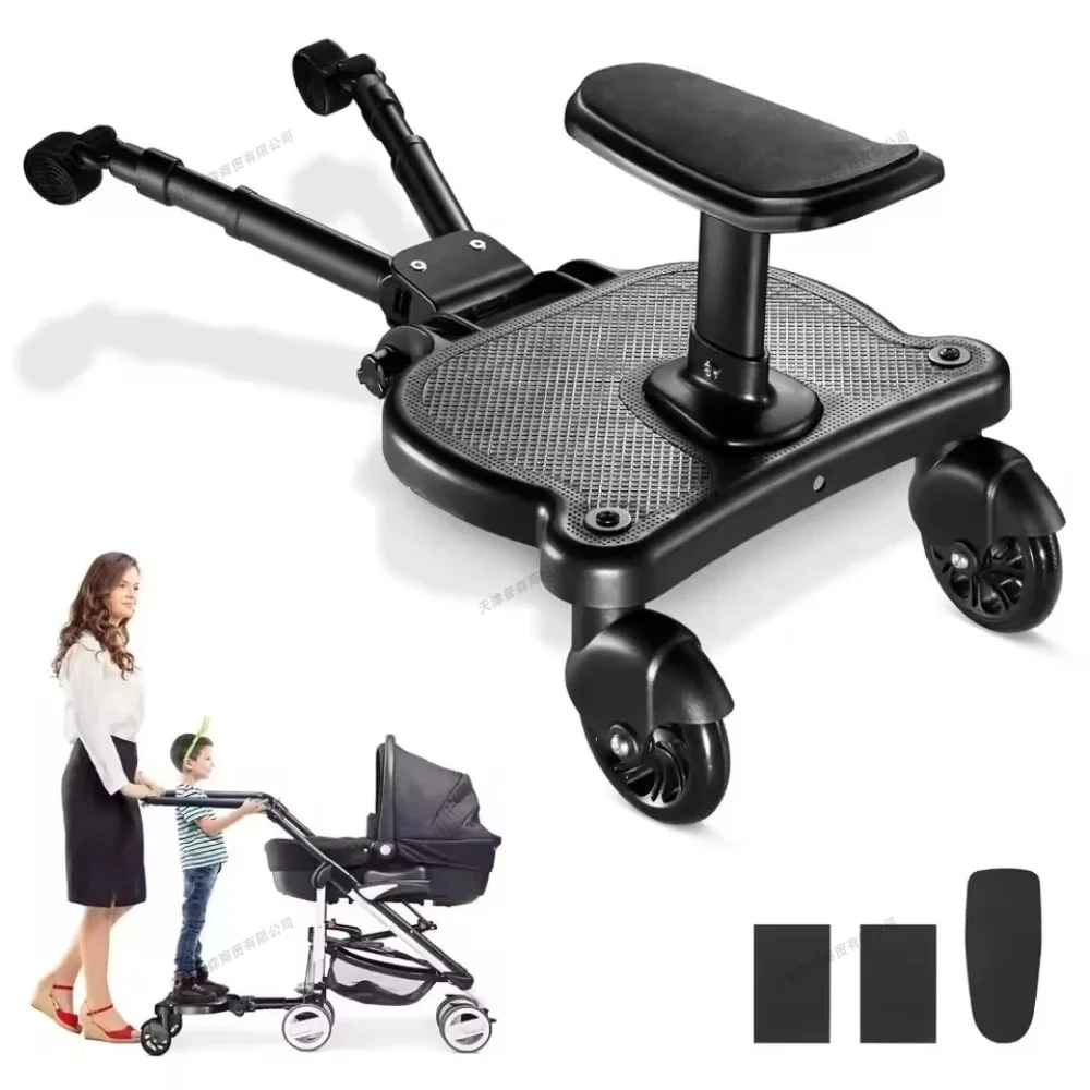 Acessórios universais para carrinho de bebê, adaptador de placa de passo com assento, scooter, acessórios para bebê, engate