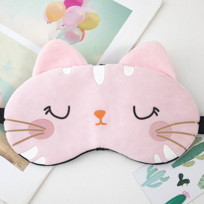 Cartoon Cute Plush Sleeping Eye Mask Sleeping Eye Mask Ice Pack Dziecięca maska na oczy Oddychająca maska na oczy zaciemniająca przerwa na lunch