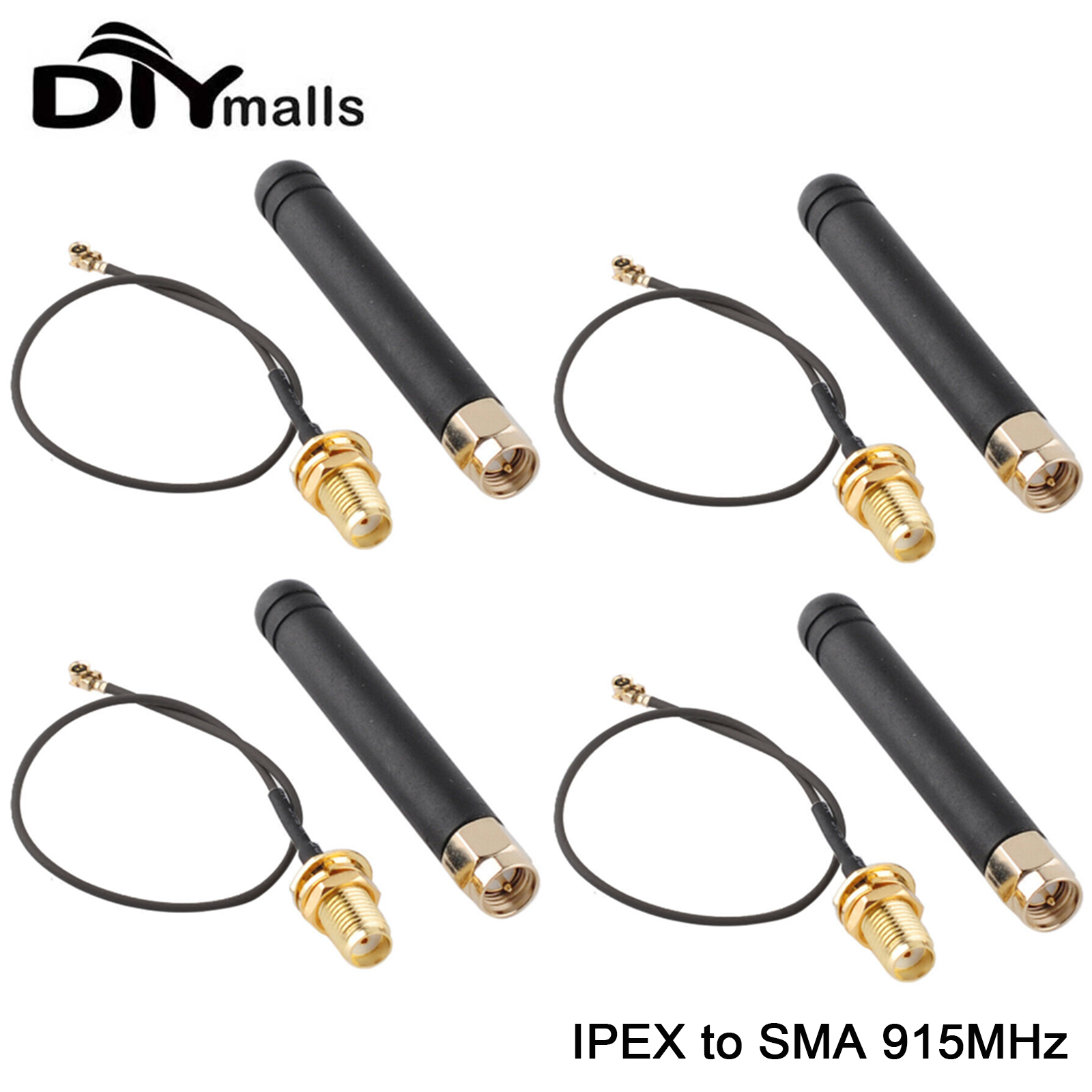 1/4 stücke 915MHz Lora-Antenne u. fl ipex zu sma Stecker Pigtail 2dbi geeignet für esp32 lora board lora32u4 ii wifi lora32 10cm