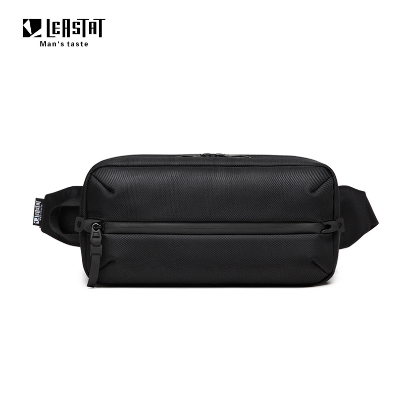 LEASTAT-Bolsa de cintura impermeável para homens, Fanny Pack, Outdoor Sports Peito Bag, Masculino Casual Viagem Crossbody Belt Bags, alta qualidade