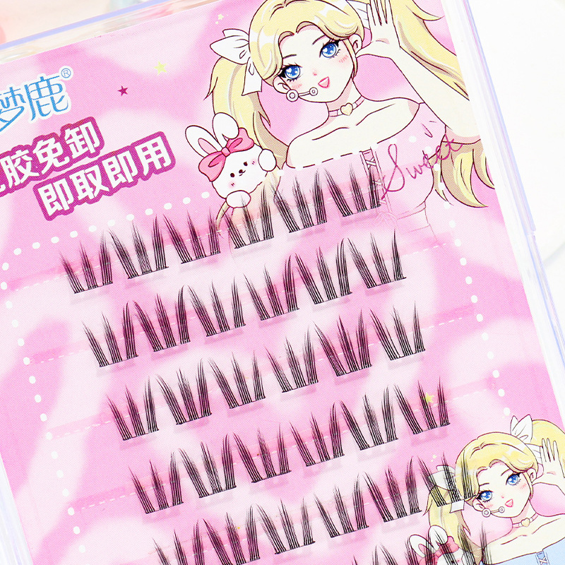 Cílios autoadesivos cluster cílios sem cola cílios individuais macios ídolo lash clusters reutilizáveis cílios autoadesivos