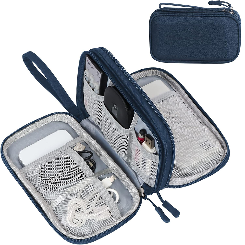Electronics Wire-winding Storage Bag Waterproof Carrying Accessories Pouch Travel Bag Universal Cable Organizer Electronics Bag