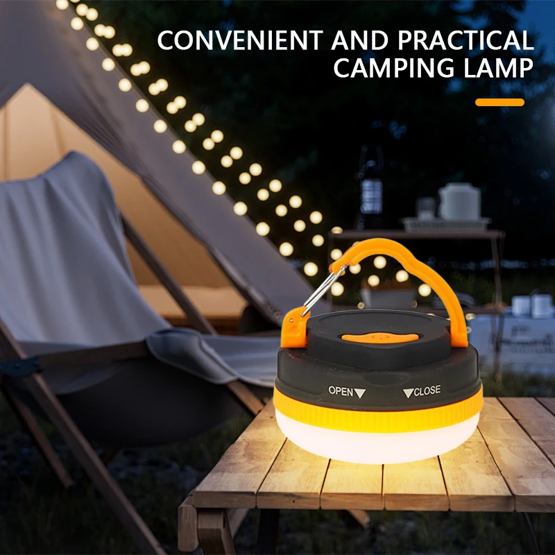 Linterna LED para acampar 3 modos COB portátil de alta potencia con base magnética-sin batería