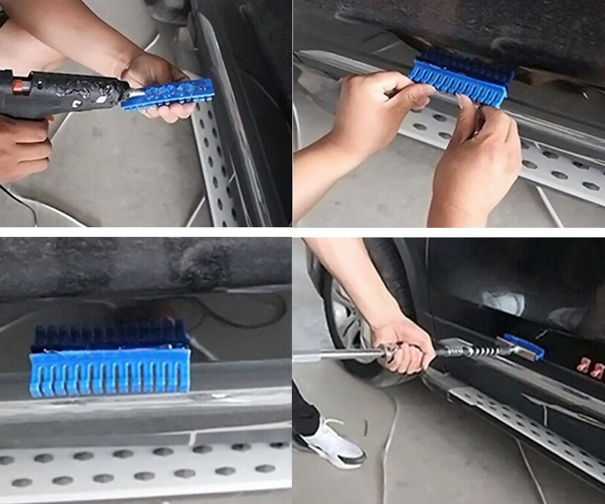 Ferramenta de substituição para reparo de amassados de carro, 6 peças, universal, sem pintura, adesivo, abas de cola azul, kit de ferramentas para removedor de granizo