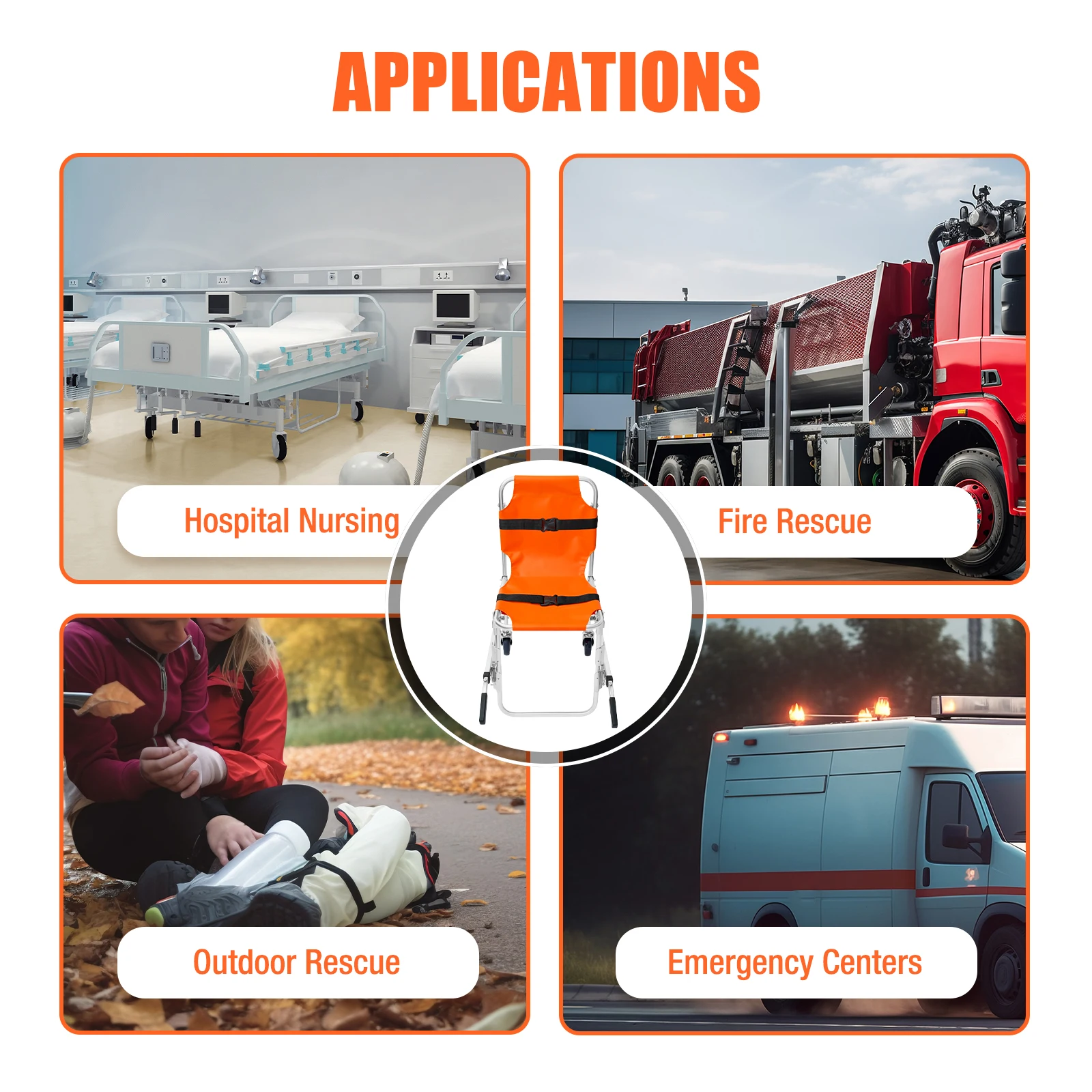 Treppenstrecker, medizinische Notfall-Evakuierung, Heben, Klettern, Rollstuhl, 2-Rad, faltbar, Notfallanlage