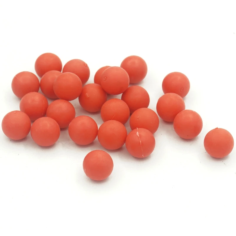 TR50 Paintball Ammo Reusable 0.5cal Rubber Ball Hard Plastic Bullet Projects for Self Defense 50 Rounds