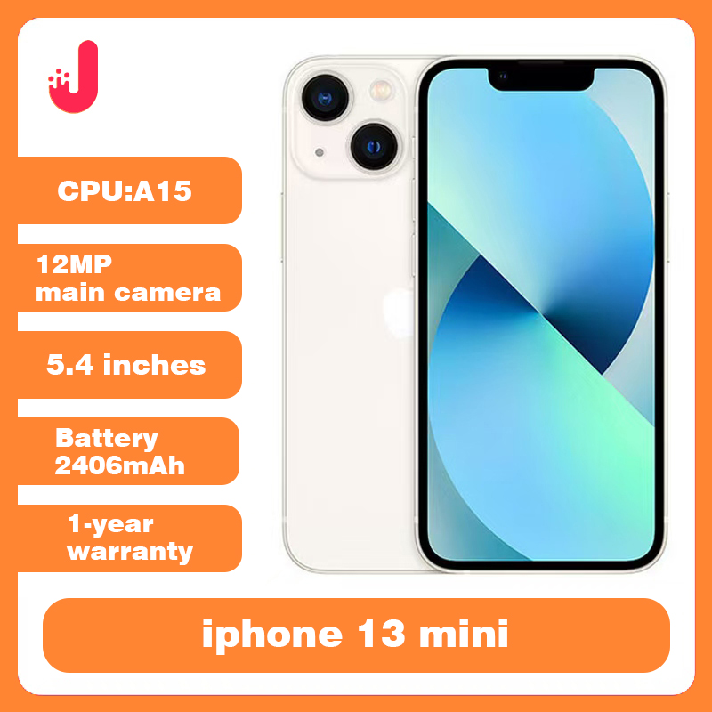 Apple iphone 13 mini desbloqueio original 5.4'super retina xdr display 4gb ram 128/256gb a15 chip biônico 5g usado celular