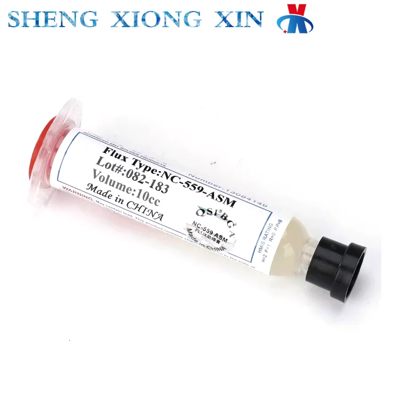 1 ชิ้น 10cc NC-559-ASM Solder Paste Syringe Liquid Flux สําหรับโทรศัพท์มือถือ BGA PCB ซ่อมลายฉลุเชื่อมเครื่องมือบัดกรี