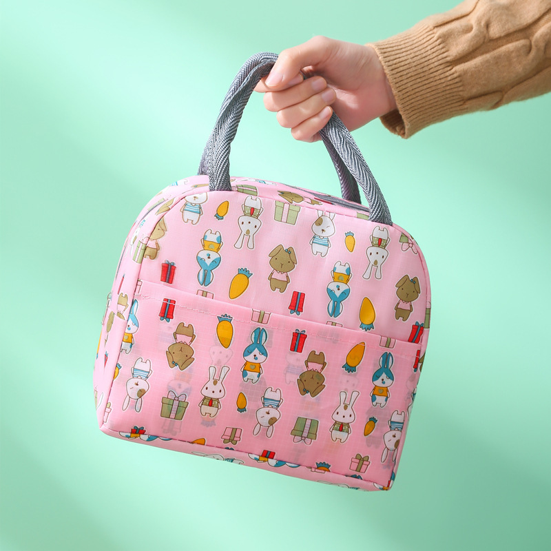Borsa da pranzo termica portatile per cartoni animati Borsa da pranzo termica in foglio di alluminio per studenti da ufficio Bento Borse isolanti Borsa da pranzo più fresca per bambini