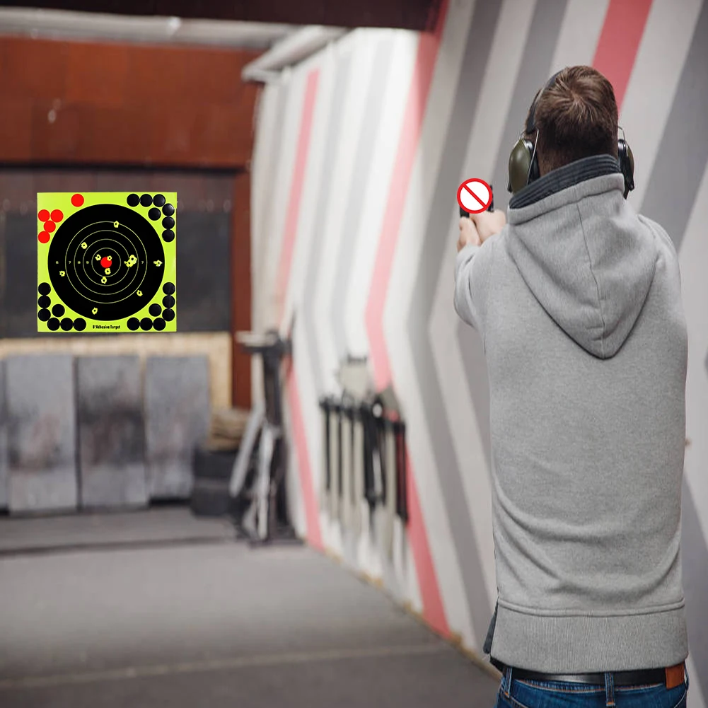 5-50pcs Round Target paster adesivi da tiro adesivi autoadesivi da 8 pollici tiro e caccia puntini bersaglio sticker fucile da pistola
