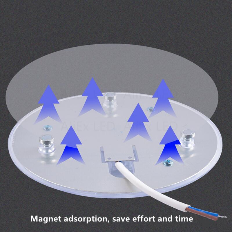 PANEL de anillo LED circular, 36W, 24W, 18W, 12W, AC220V, lámpara de techo, chip de repuesto