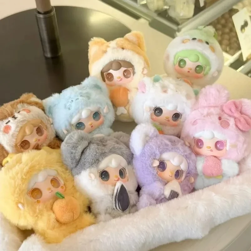 Yooki v10 abraço loja de alimentos caixa cega mini saco pingente boneca pelúcia caixa mistério criativo dos desenhos animados ornamento menina requintado presente aniversário