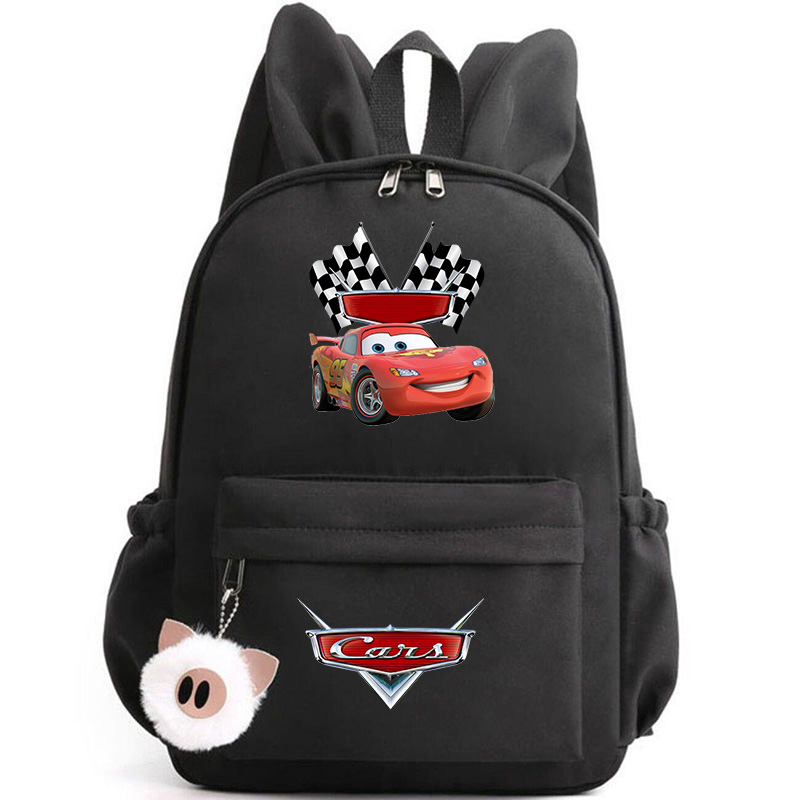 Mochila Disney Pixar Cars Lightning McQueen para niñas, niños, adolescentes, niños, mochilas escolares, mochilas de viaje