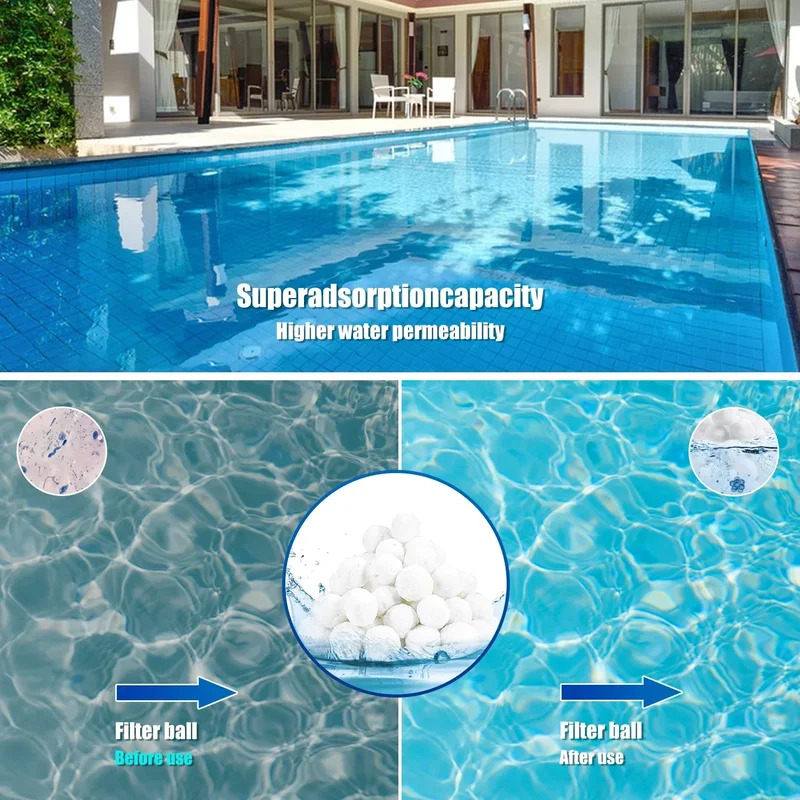 Schwimmbad Filter Reinigung Ball Wasser Reinigung Faser Abwasser Behandlung Aquarium Filter Baumwolle Ball