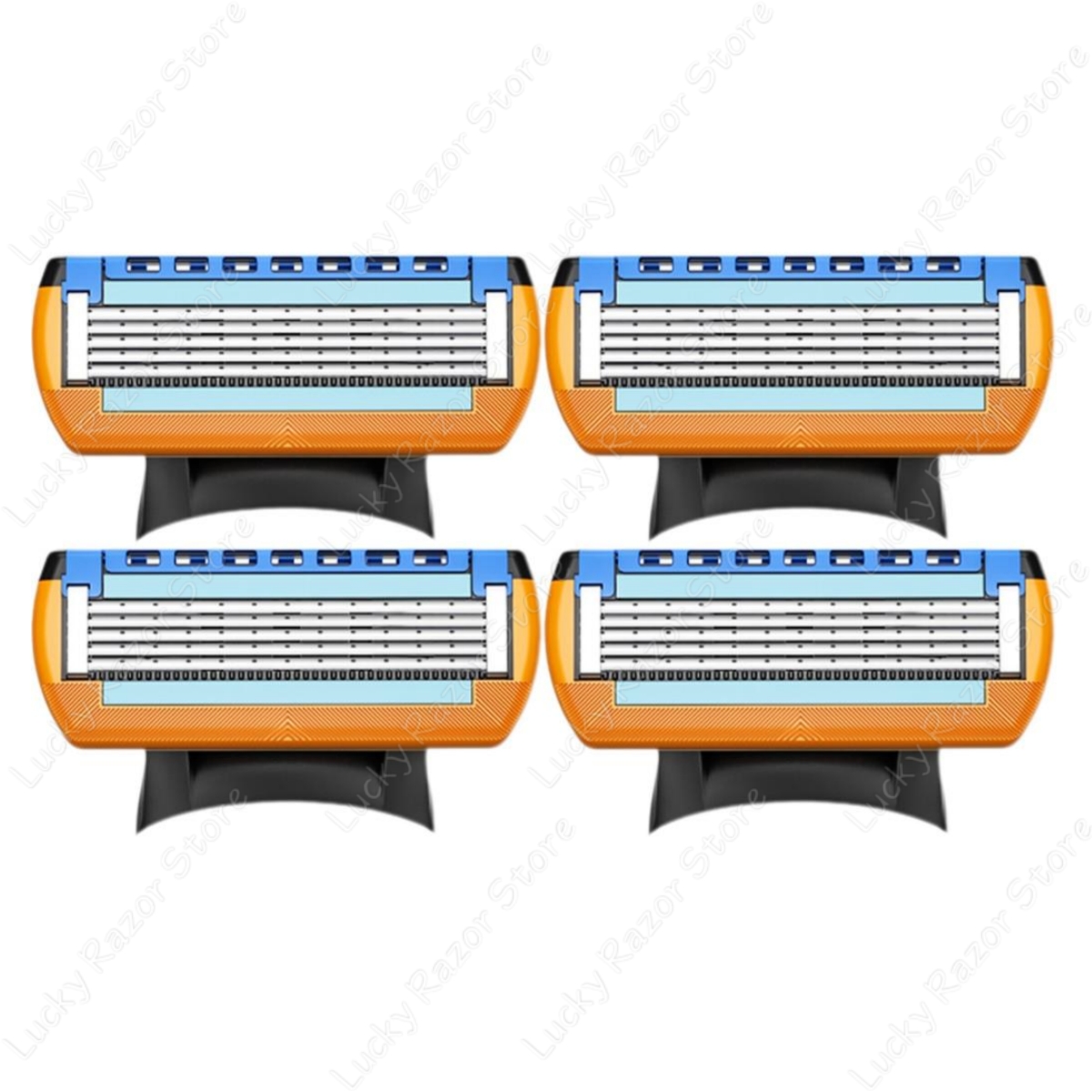 새로운 퓨전 5 면도날 5 레이어 안전 수동 면도 헤드 교체 수염 면도기 리필 카세트 남성용 페이스 케어