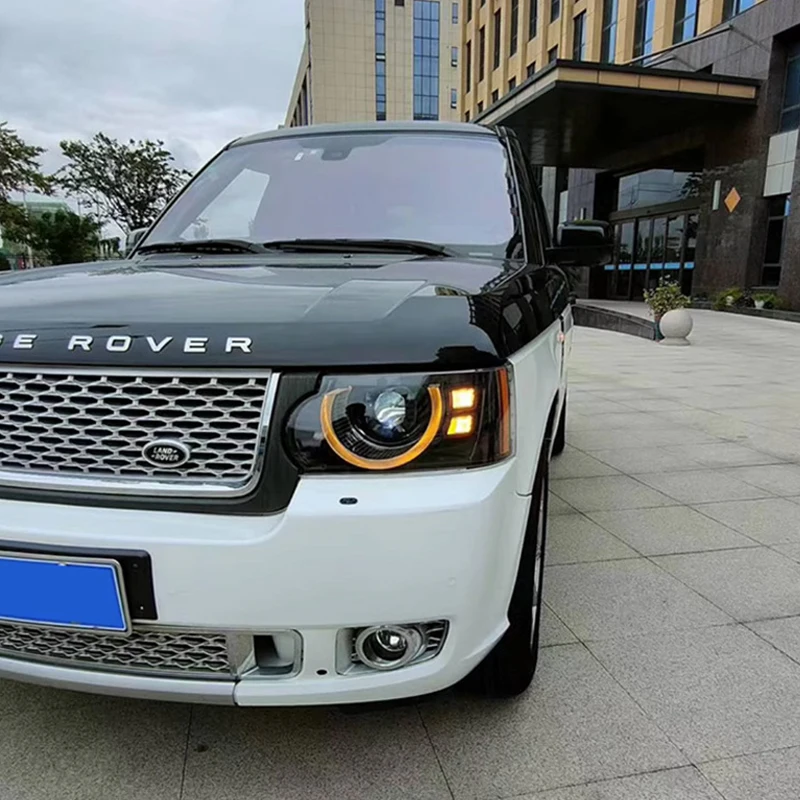 Lampu Depan untuk Land Rover Range Rover 2005-2013 L320 Lampu Depan LED Peningkatan Lampu Depan Gaya Bek Suku Cadang Mobil
