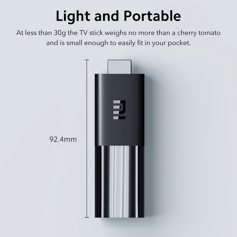 Versión Global Xiaomi Mi TV Stick box Android TV 9,0 4 núcleos 1080P HD decodificación Dual 1GB RAM 8GB asistente de Google Netflix Wifi 5