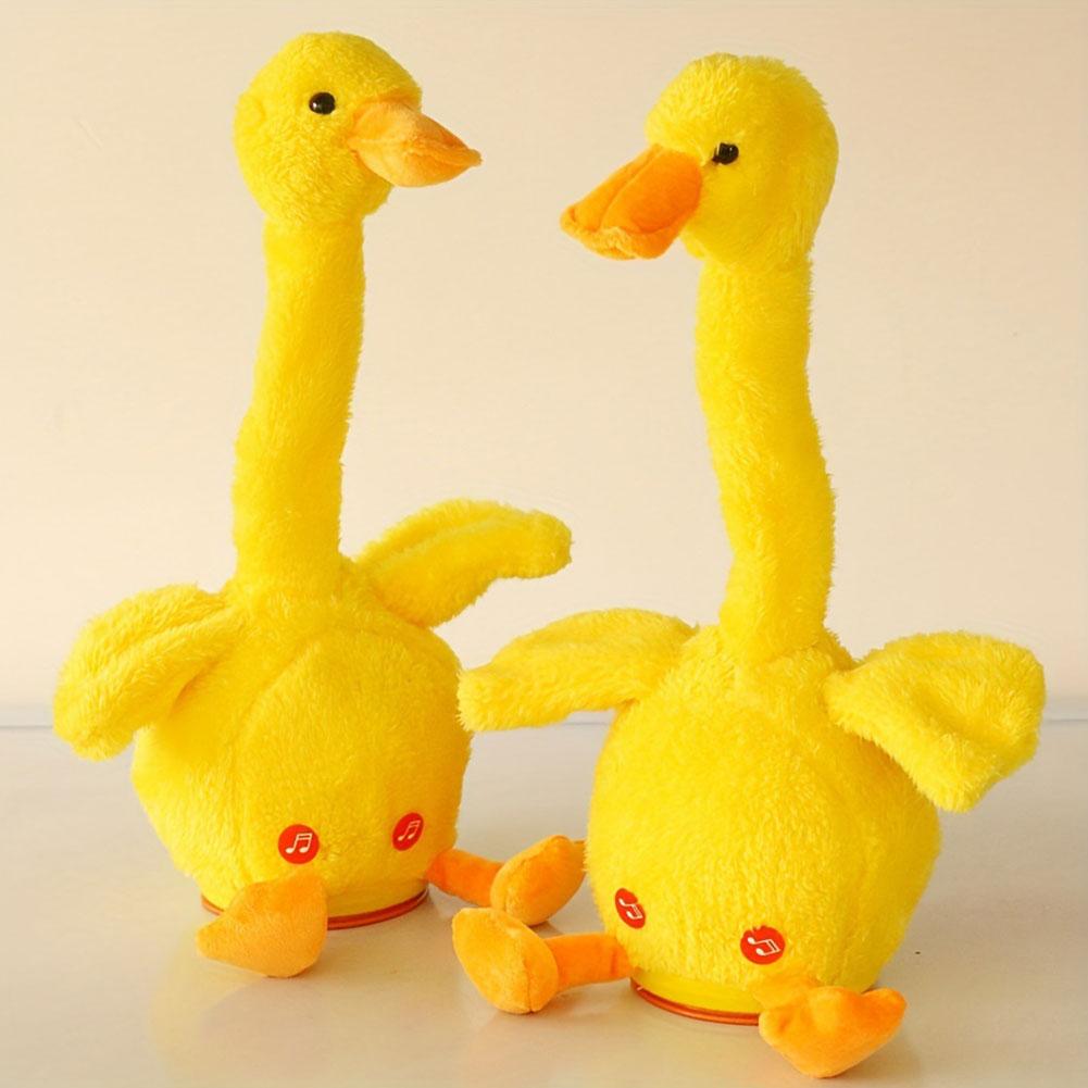 Cute Repeating Talking Duck Children's Plush Toy Fun Gift Twisting Imitation Talking Dancing Music Recording Toy Educational