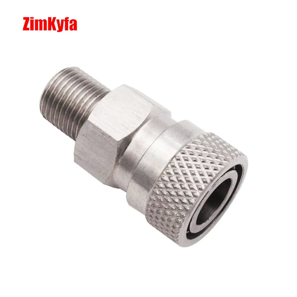 HPA Air Quick Disconnect Foster Filling Charging Hose Fitting 8mm Stainless Steel Male/Female Socket Connector NPT/BSP/M10