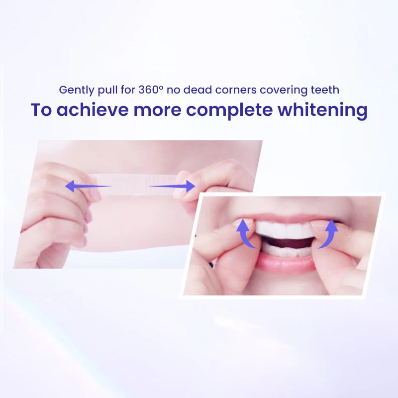 Tiras blanqueadoras de dientes con cresta, tiras blanqueadoras 3D esmaltadas, seguras y rápidas para blanquear los dientes en 20 días, tiras blanqueadoras de dientes