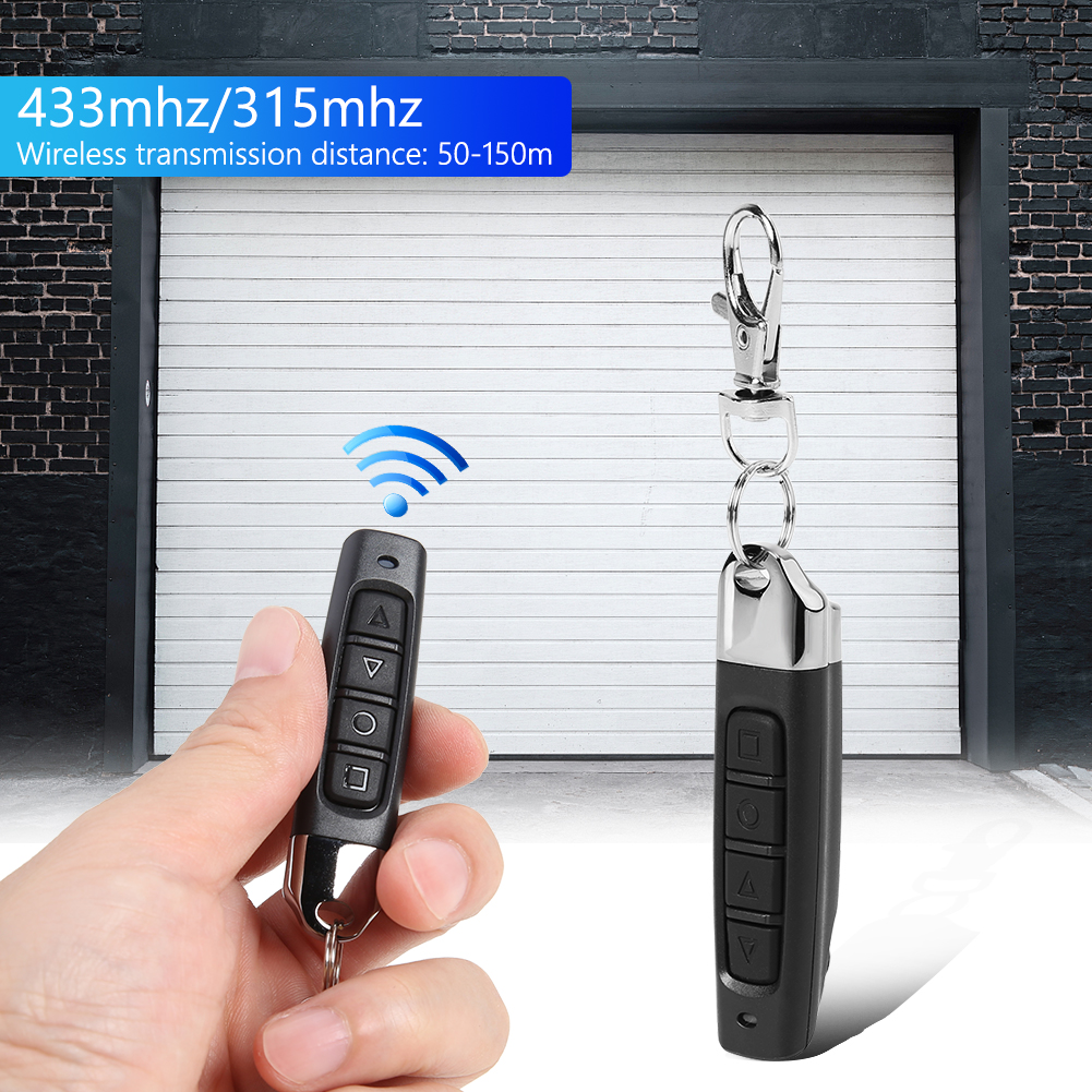 Garagem Elétrica Porta Abridor Controle Remoto, Auto Cópia, Duplicador Clone, Transmissor de Código de Clonagem, 433MHz, 1 Pc, 5Pcs