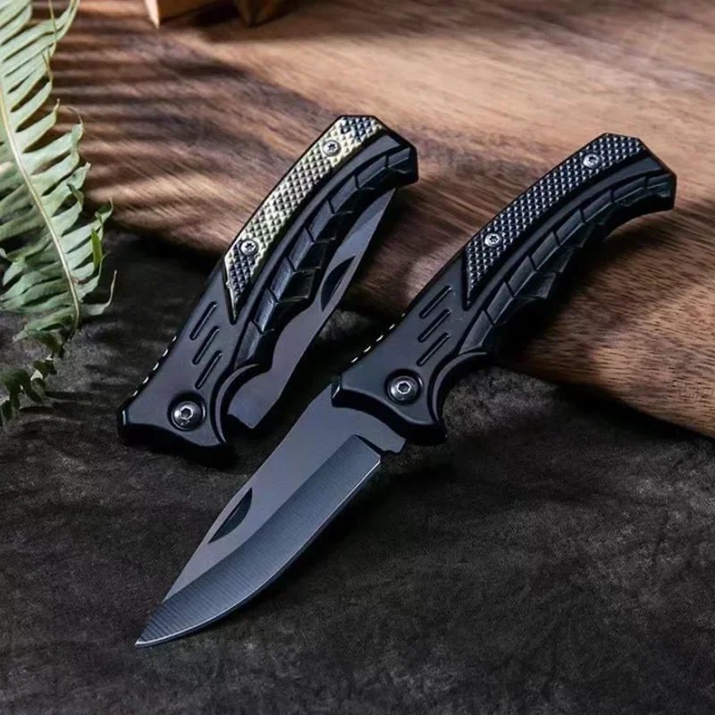 Nuevo práctico cuchillo plegable EDC afilado de acero inoxidable, cuchillo táctico de caza para acampar al aire libre, hoja de bolsillo afilada y duradera