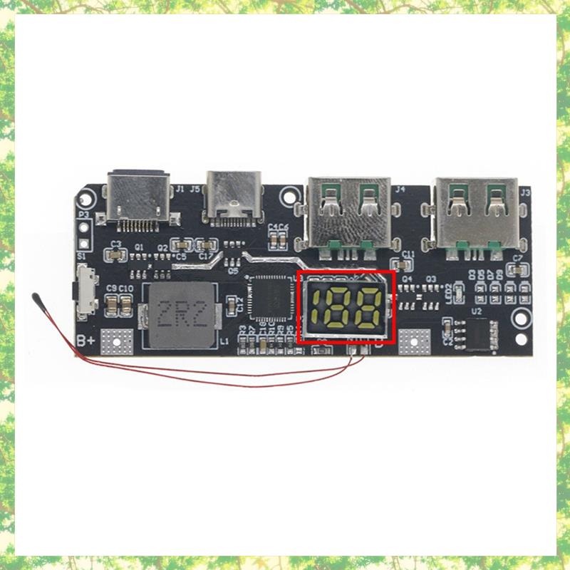 Smart-QC4.0 QC3.0 LED Dual USB 5 В 4,5 А 22,5 Вт Micro/Type-C USB Mobile Power Bank 18650 Модуль зарядки Защита от температуры