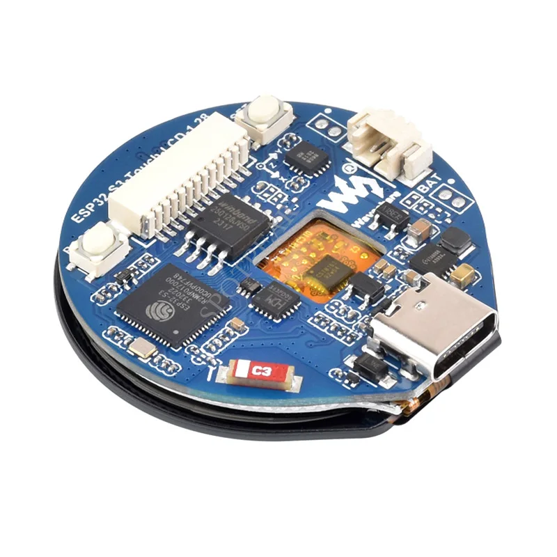 ESP32-S3 development board 1.28inch Round Touch LCD Display Screen / Accelerometer / Gyroscope Sensors