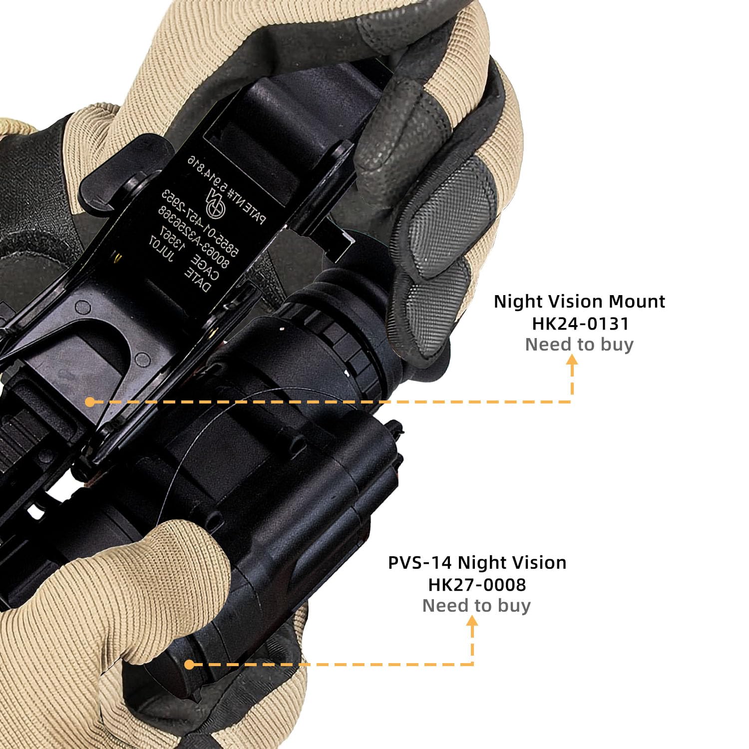Тактические шлемы BOOIU, кронштейн ночного видения для NVG PVS-14/PVS-7, быстрое крепление на шлем MICH, аксессуары, военное тактическое оборудование