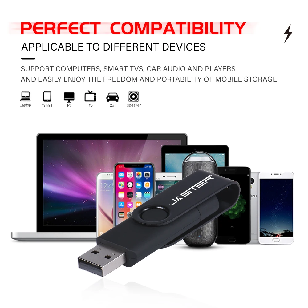 JASTER High Speed TYP C USB-Flash-Laufwerk 3.0 8 GB 16 GB 32 GB 64 GB 128 GB rotierender Pendrive Computer-Handy Dual-Use-U-Stick