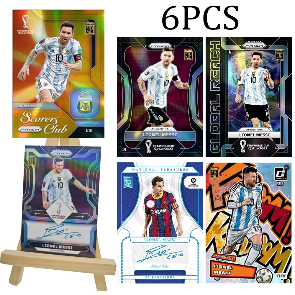 パニーニ コレクタブル カード メッシ ワールド カップ サッカー スター 屈折クロス レーザー クリスマス 誕生日プレゼント 完璧にリマスター