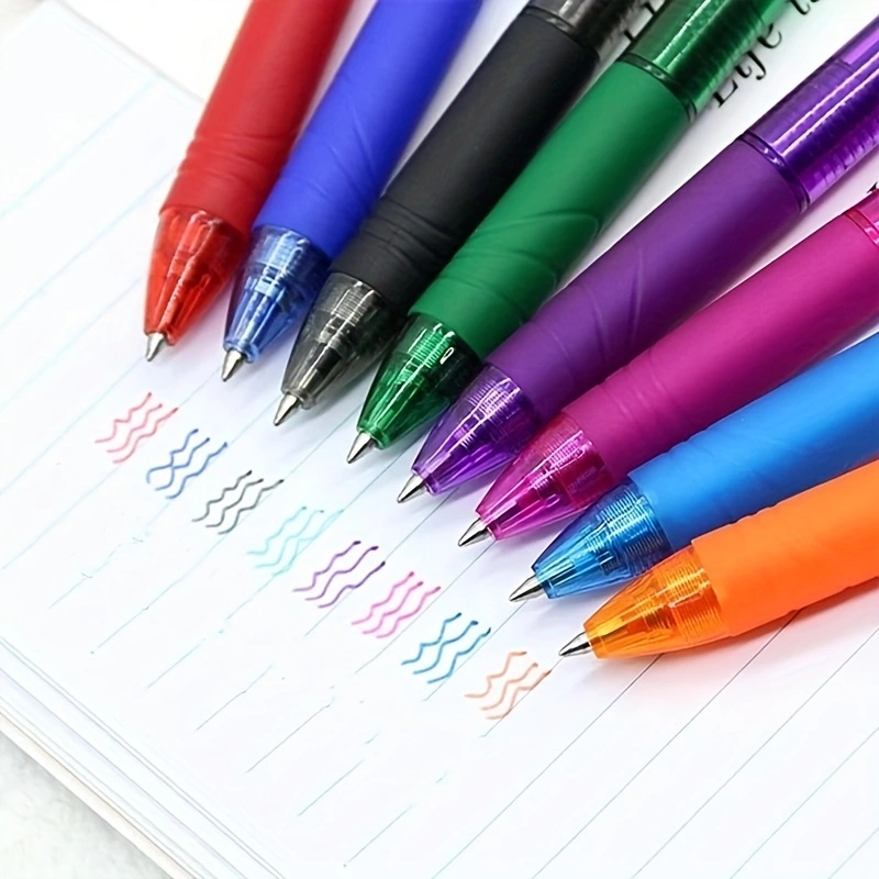 4 ชิ้น/เซ็ต 0.7mm Magic Erasable GEL ปากกาชุด 8 สี Erasable Refill Rod เจลหมึกเครื่องเขียน Retractable ปากกาล้างทําความสะอาดได้ Handle Rods